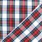 Tartan écossais Tweeddale Blanc