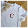 T-shirt enfant broderie mot fleuri “à personnaliser” – Image 10