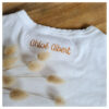 T-shirt enfant broderie mot fleuri “à personnaliser” – Image 11
