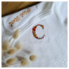 T-shirt enfant broderie mot fleuri “à personnaliser” – Image 12