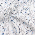 Fleuri aquarelle bleu gris (120x120cm) +3,00 €