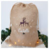 Hotte et pochon de Noël "Cerf et biche" – Image 5
