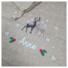 Hotte et pochon de Noël "Cerf et biche" – Image 3