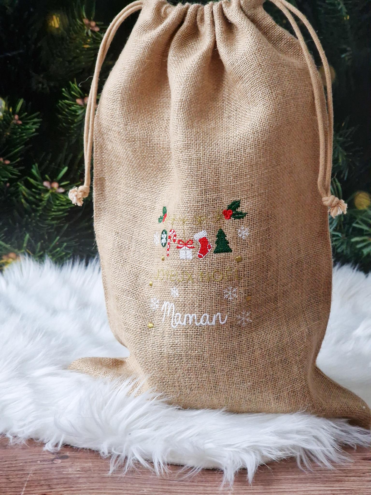 Hotte et pochon "guirlande de Noël" – Image 3