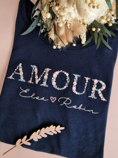 T-shirt adulte AMOUR “à personnaliser" – Image 2