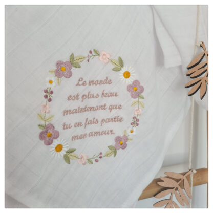 Lange couronne fleurs boho printemps – Image 5