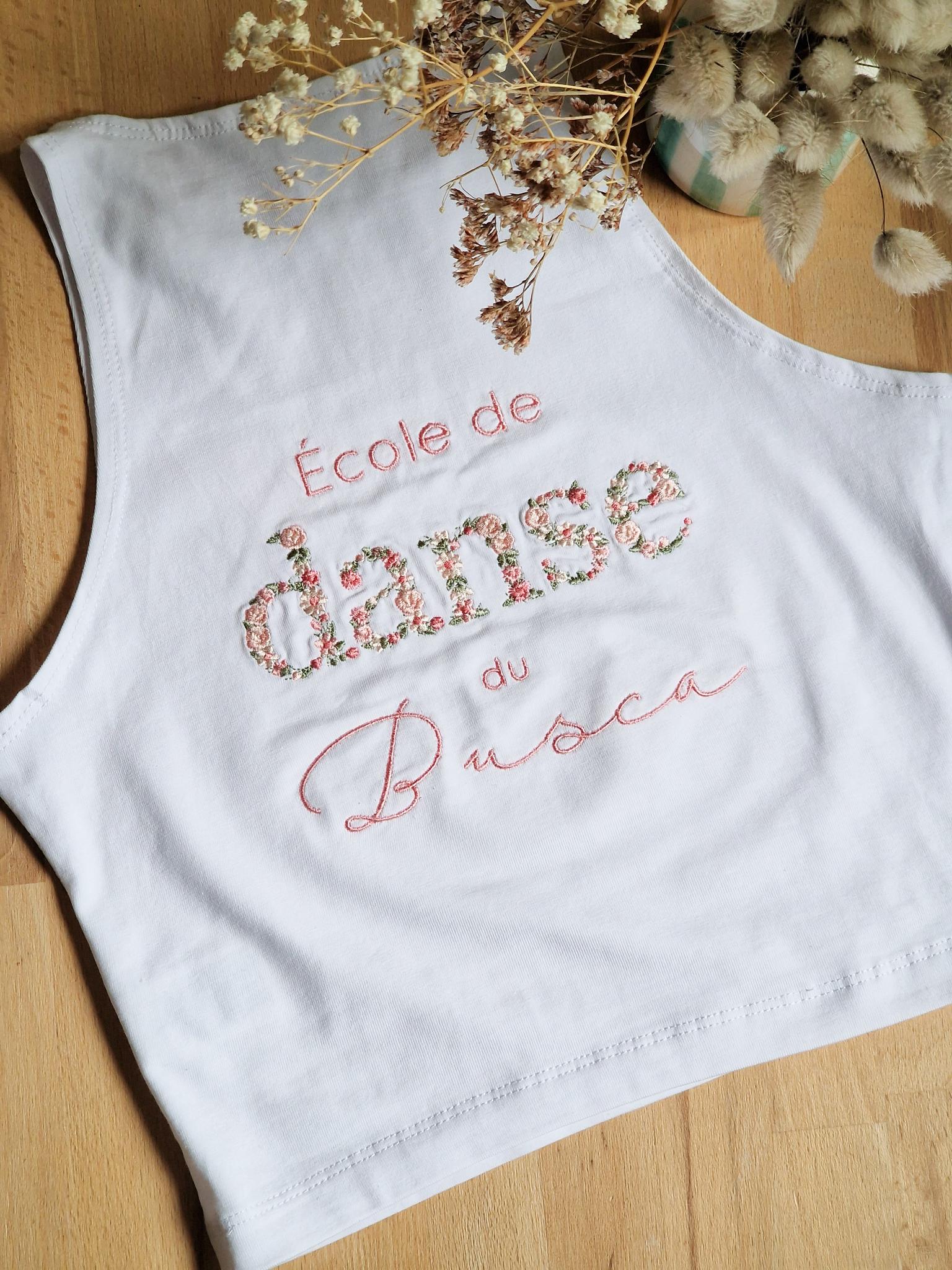 T-SHIRT sans manches ADULTES / ADOS CROP Top Danse